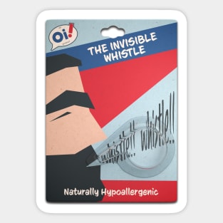 The Invisible Whistle, whistle without the whistle. Sticker